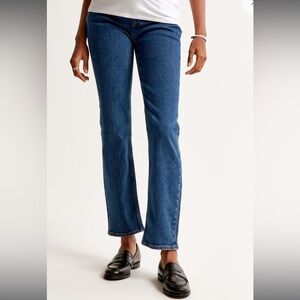 NWT Abercrombie Maternity Ankle Straight Jeans Medium Wash Size 27